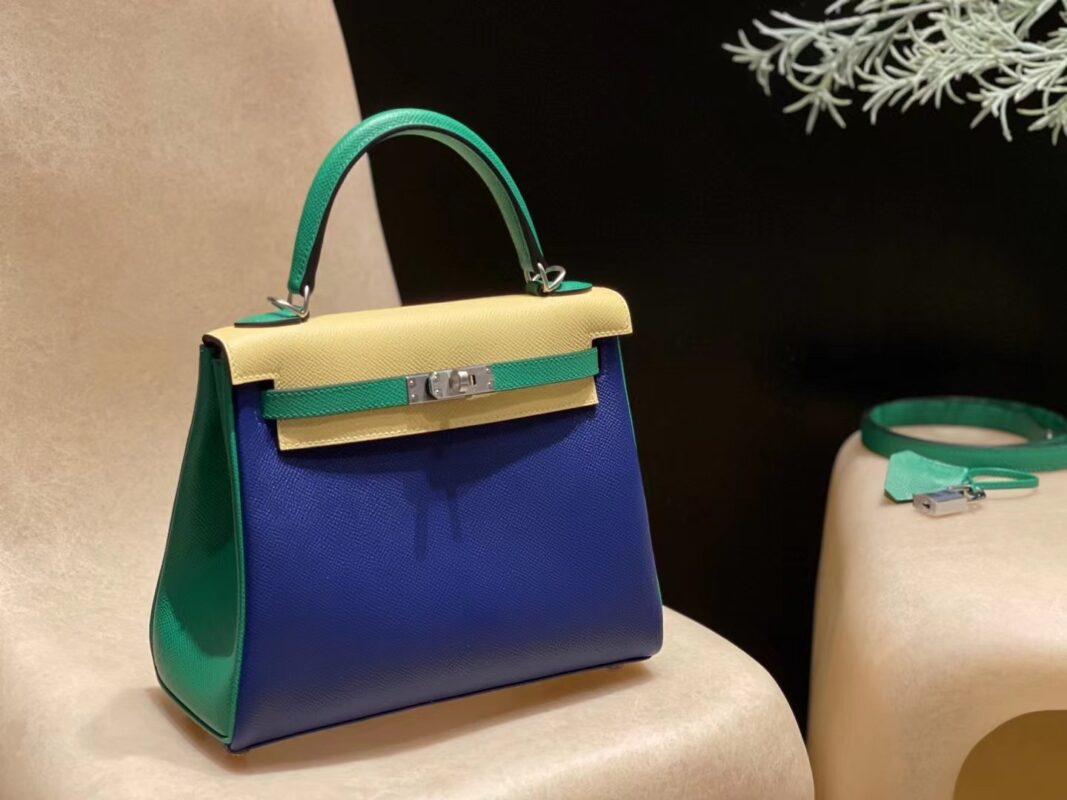 Kelly 25 Epsom in Blue&Green