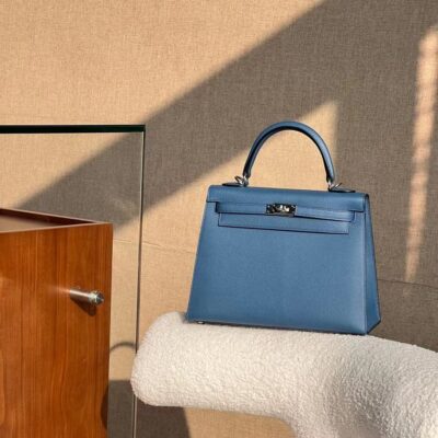 Kelly 25 Epsom Bleu France