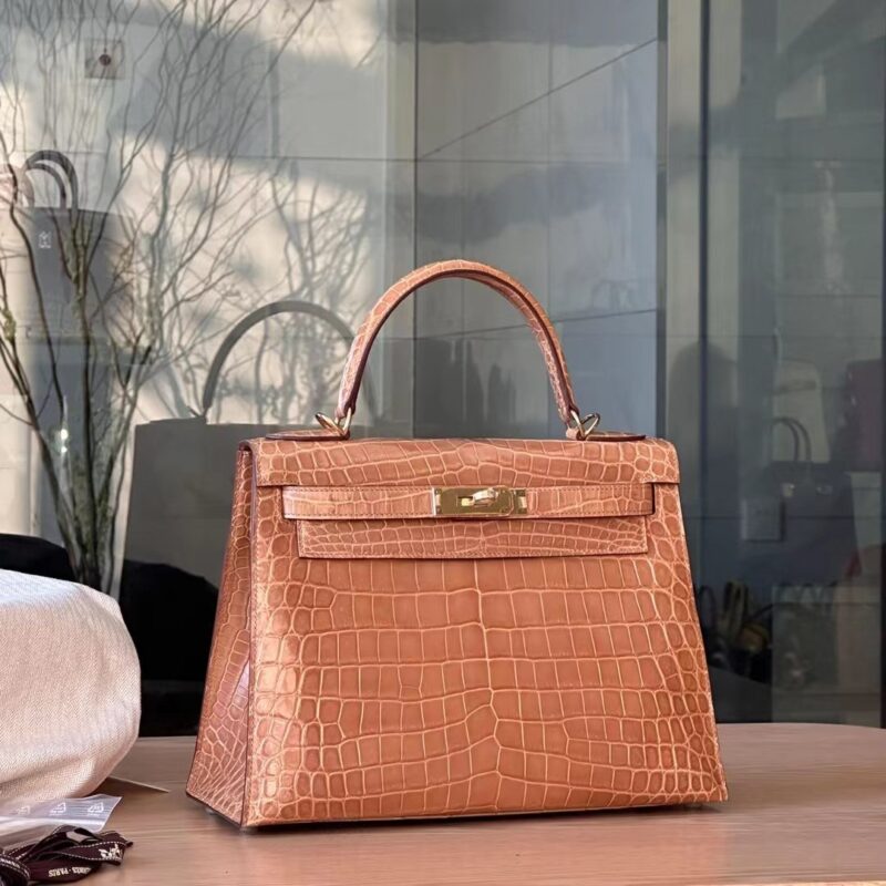 Kelly 28 Nile Crocodile Golden Brown