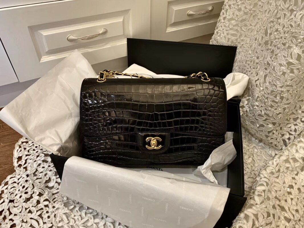 Chanel Clasic Flap in Crocodile