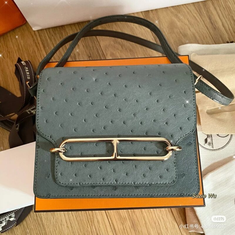 Roulis Mini Ostrich in Etain