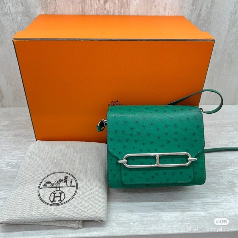 Roulis Mini Ostrich in Menthe