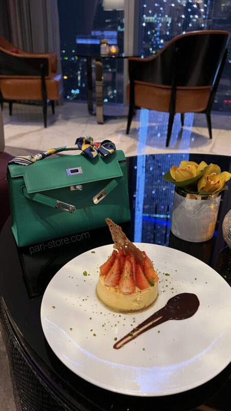 Kelly Pochette Swift in Vert Verone