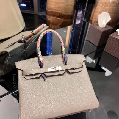 Birkin 25 Togo in Gris Tourterelle