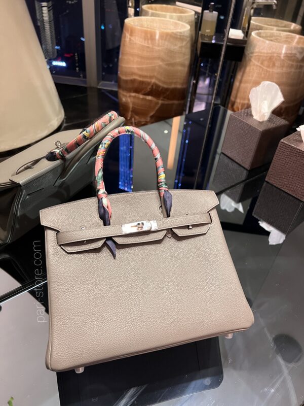 Birkin 25 Togo in Gris Tourterelle