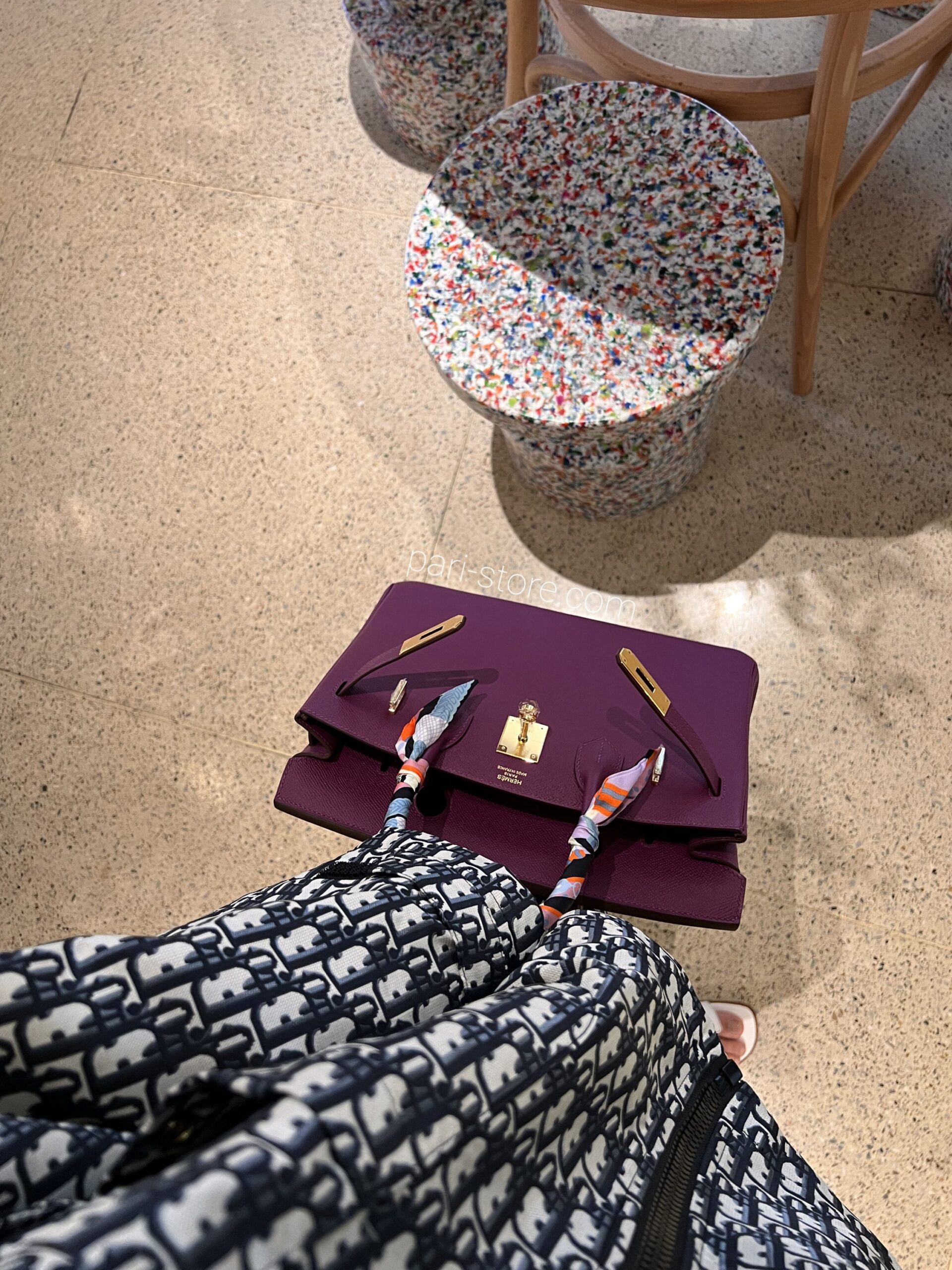 Birkin 25 Epsomin Anemone - Image 14