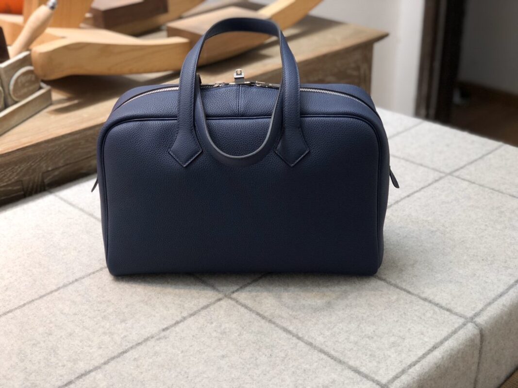 Hermes Victoria 36 Sapphire Blue Togo