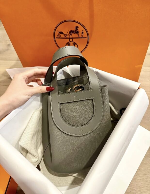 Hermes In-The-Loop 18 Gris Meyer Clemence