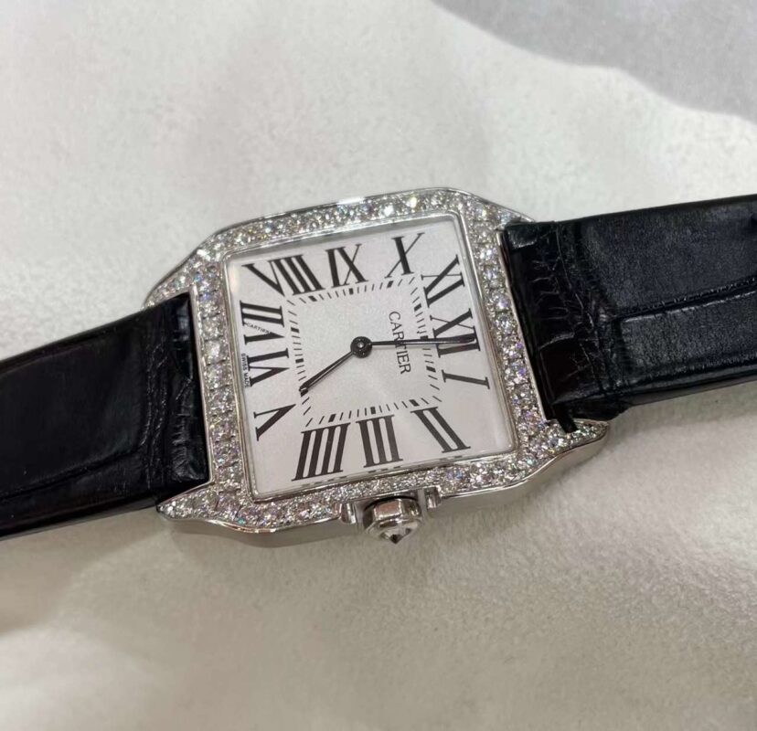 Cartier Diamond&Steel Watch