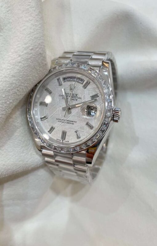 Rolex Oyster Perpetual Day-Date Diamond&Steel Watch