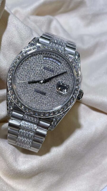 Rolex Day-Date Damond&Steel Watch