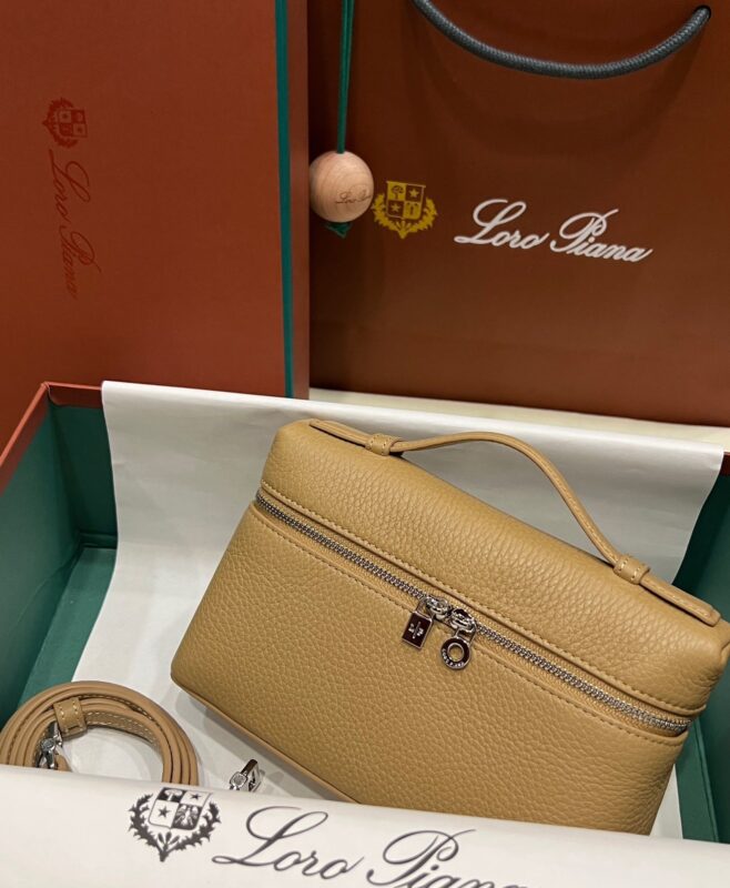 Loro Piana Neo L19 Pouch in Beige