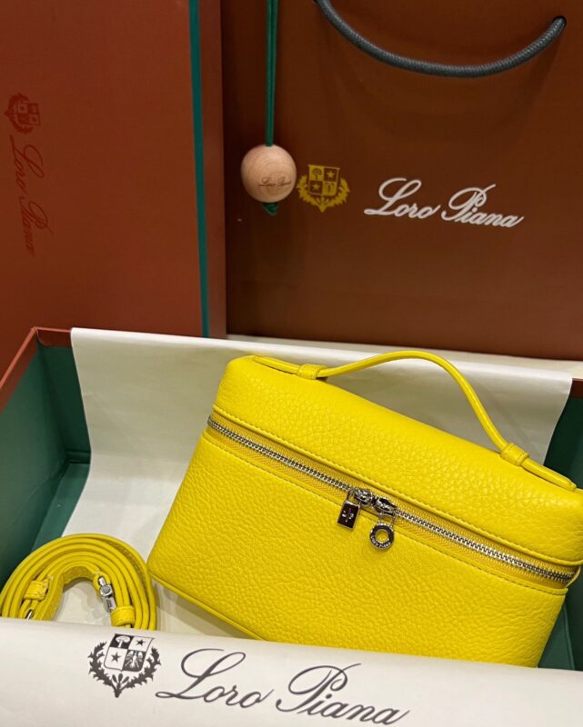 Loro Piana Neo L19 Pouch in Yellow
