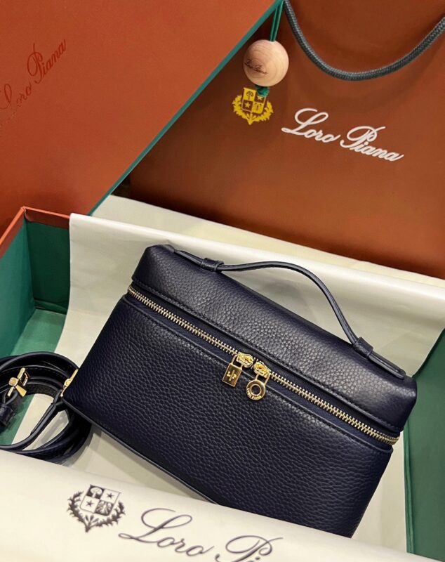 Loro Piana Neo L19 Pouch in Night Blue