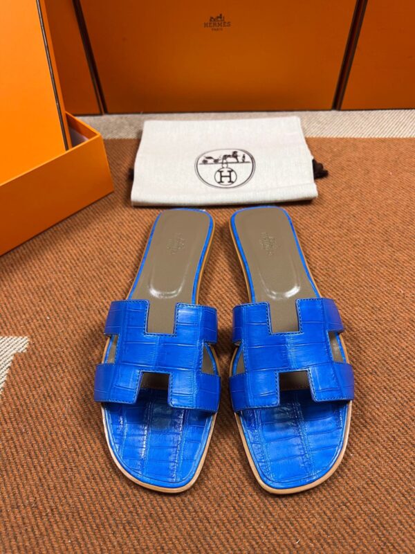 Hermes Sandals in Croco (Fully Handmade)