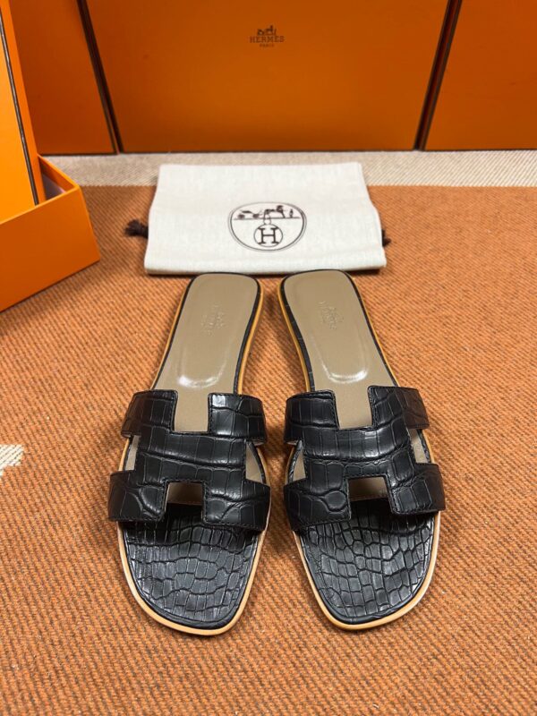 Hermes Sandals in Croco (Fully Handmade)
