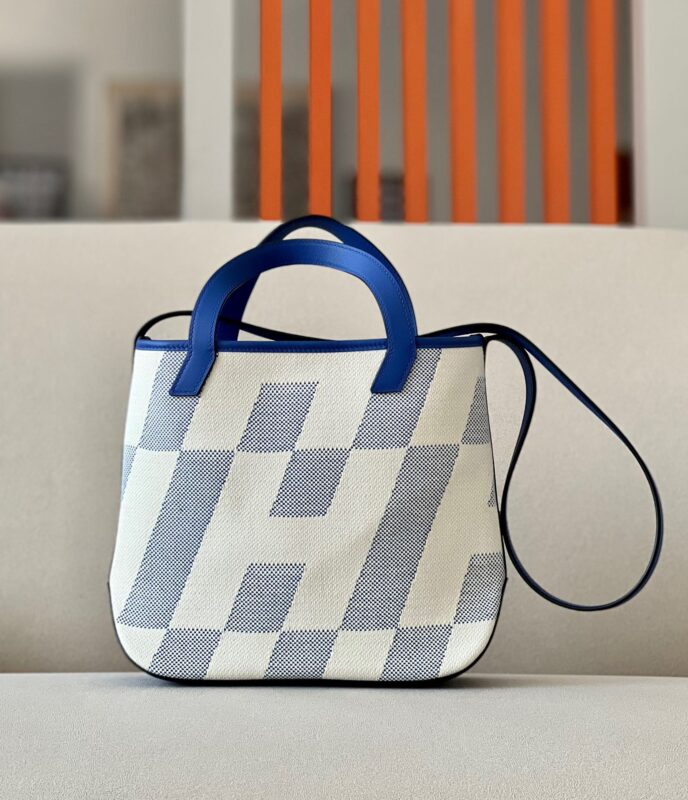 Cabas H en Biais 27 Swift Blue