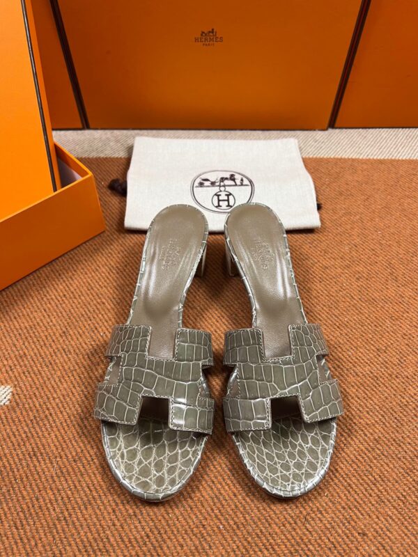 Hermes Sandals in Croco (Fully Handmade)