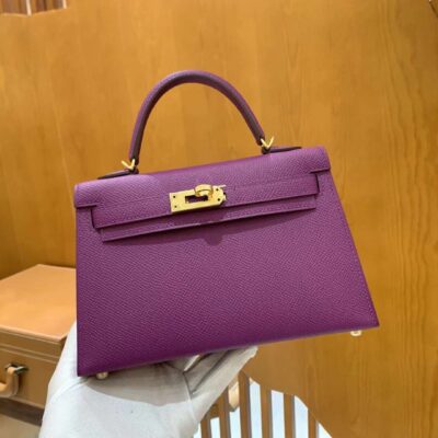 Mini Kelly 19 Epsom Anemone