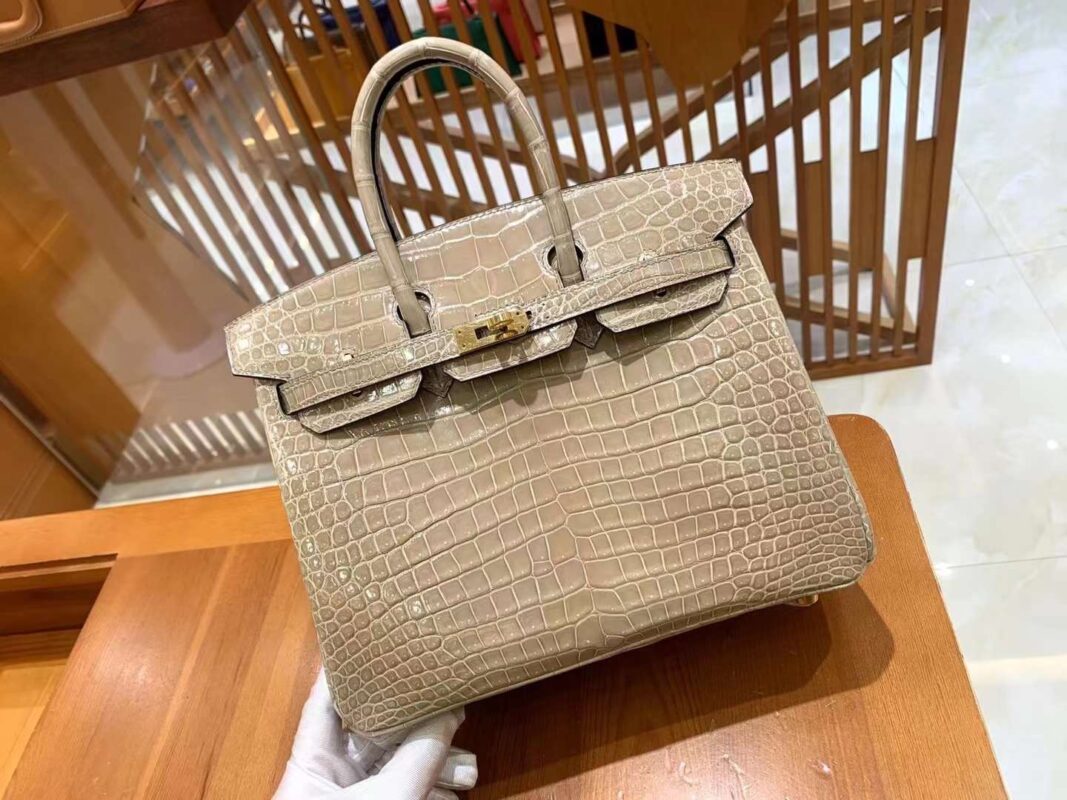Birkin 25 Crocodile in Beige