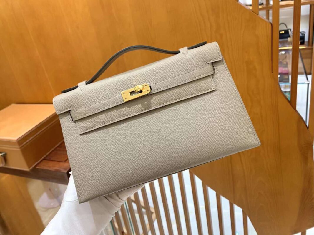 Kelly Pochette Epsom Asphalt