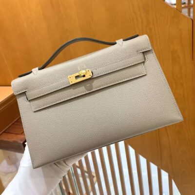 Kelly Pochette Epsom Asphalt