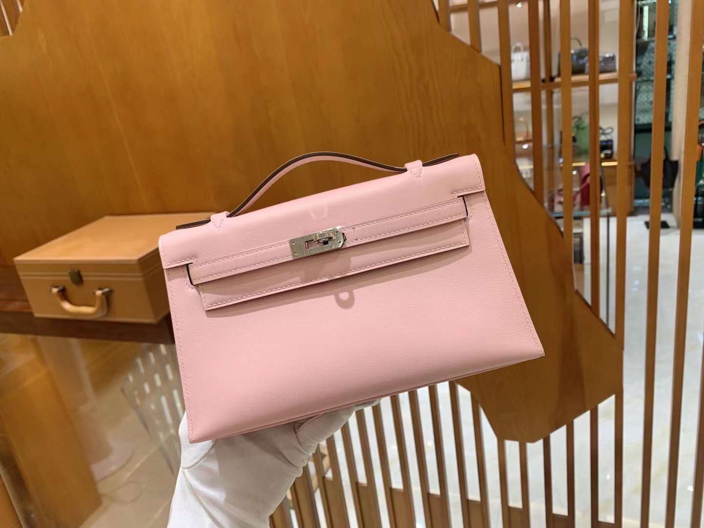 img_2263 Kelly Pochette Swift Pink - Image 1