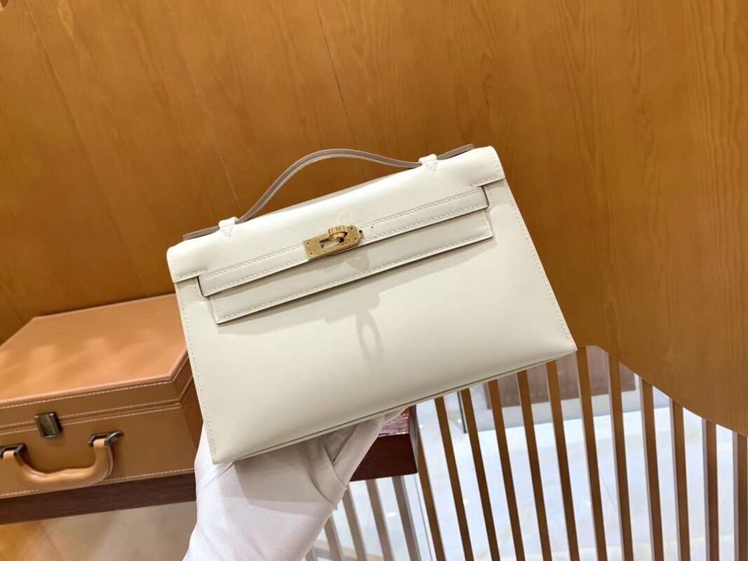 Kelly Pochette Swift Craie