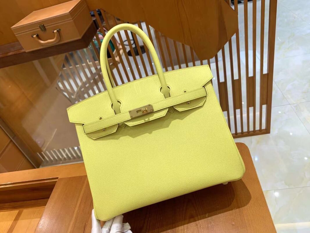 Birkin 30 in Jaune Citron Epsom