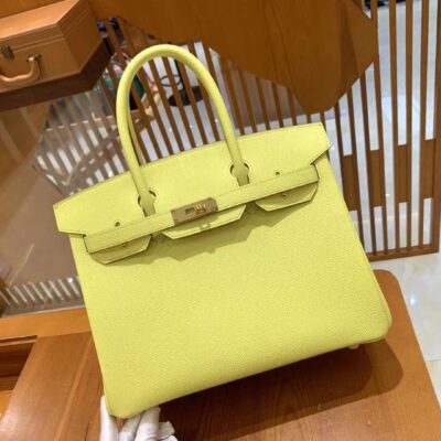 Birkin 30 in Jaune Citron Epsom