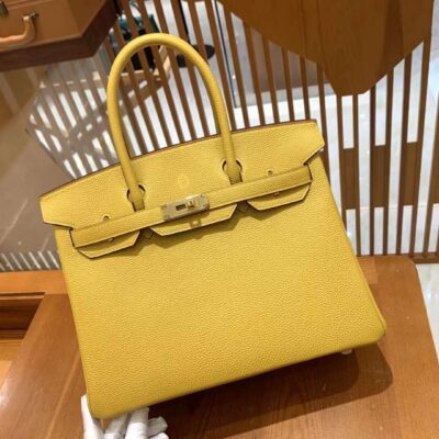Birkin 30 in Jaune Ambre Togo