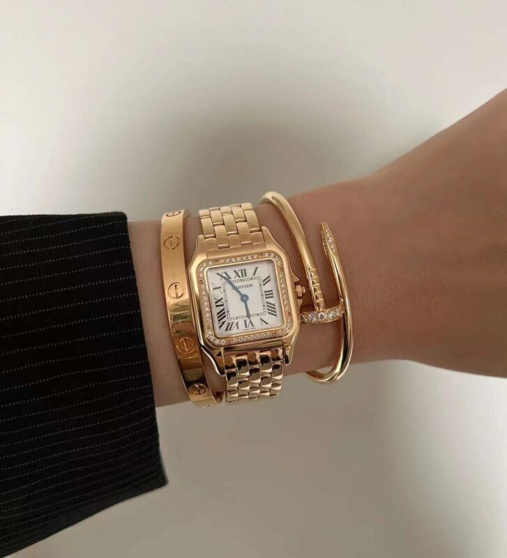 Cartier Steel&Diamond Watch