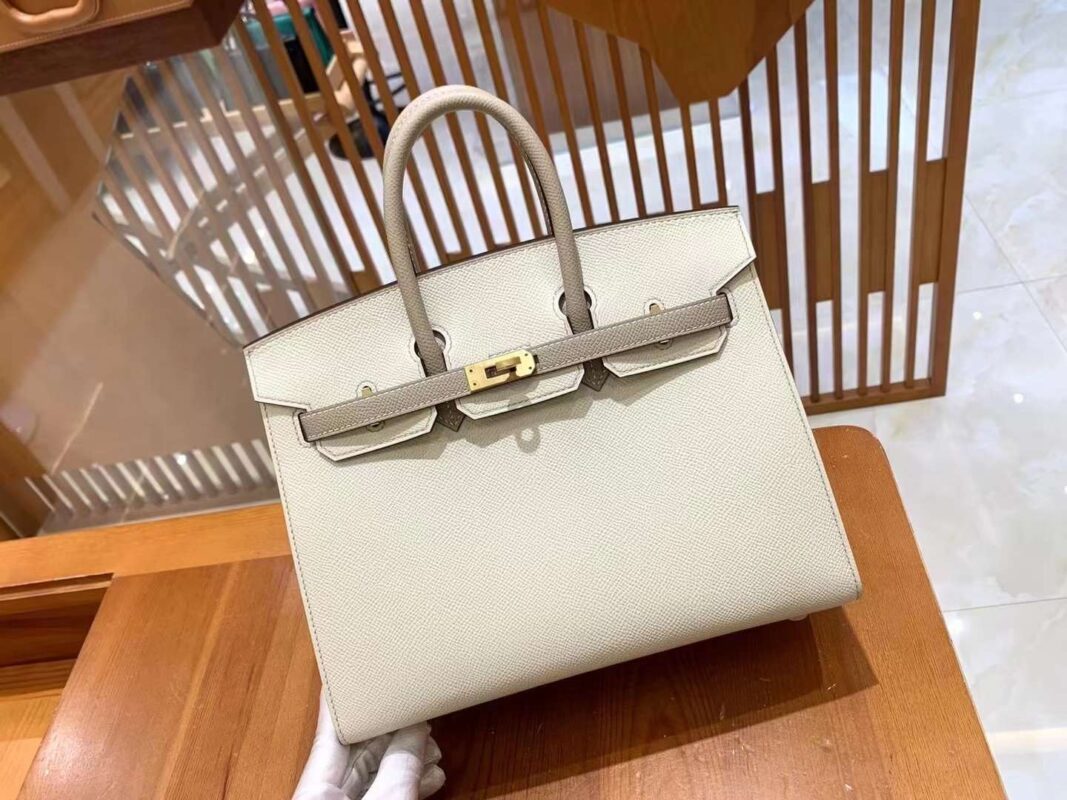 Birkin 25 Epsom Craie&Etoupe