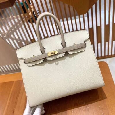 Birkin 25 Epsom Craie&Etoupe