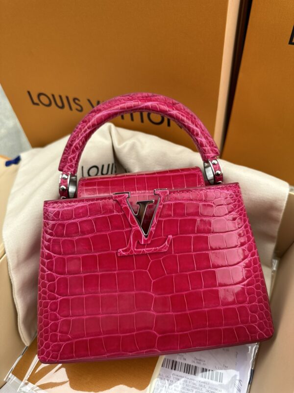 Louis Vuitton Capucines in Red Crocodile