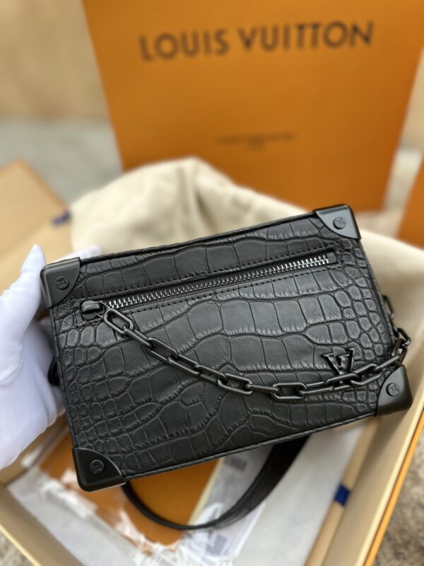 Louis Vuitton Soft Trunk in Black Crocodile