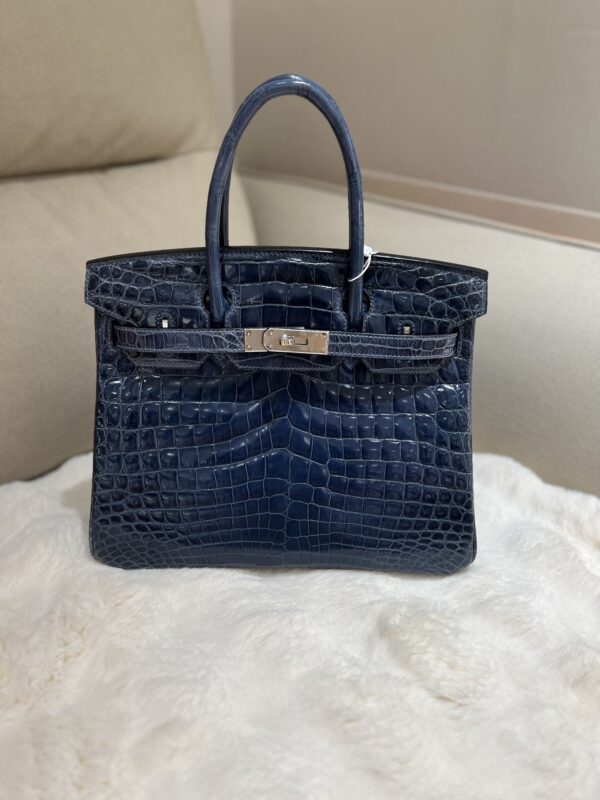 Birkin 30 in Blue Sapphire Niloticus Crocodile