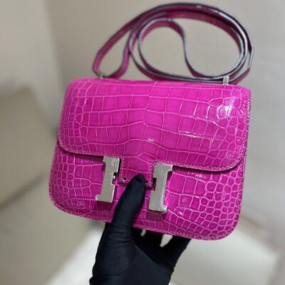 Constance 19 in Rose Scheherazade Shiny Alligator