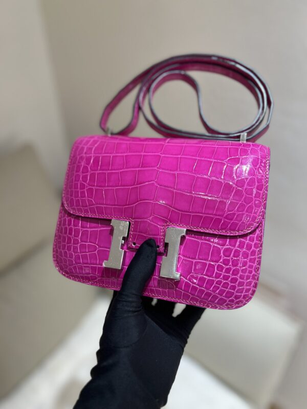 Constance 19 in Rose Scheherazade Shiny Alligator