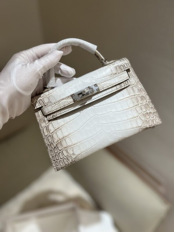 Mini Kelly in Nile Crocodile Himalayan