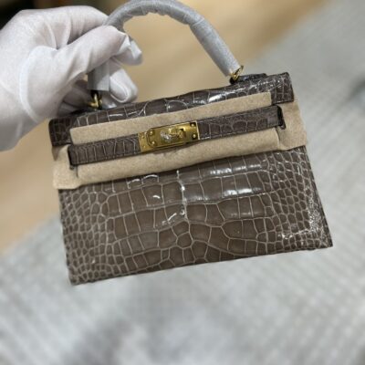 Mini Kelly in Shinny Alligator