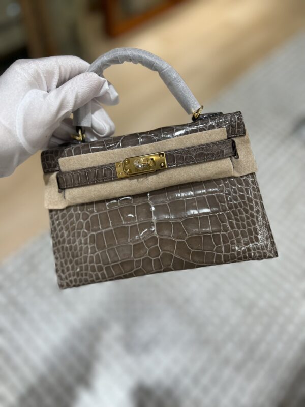 Mini Kelly in Shinny Alligator