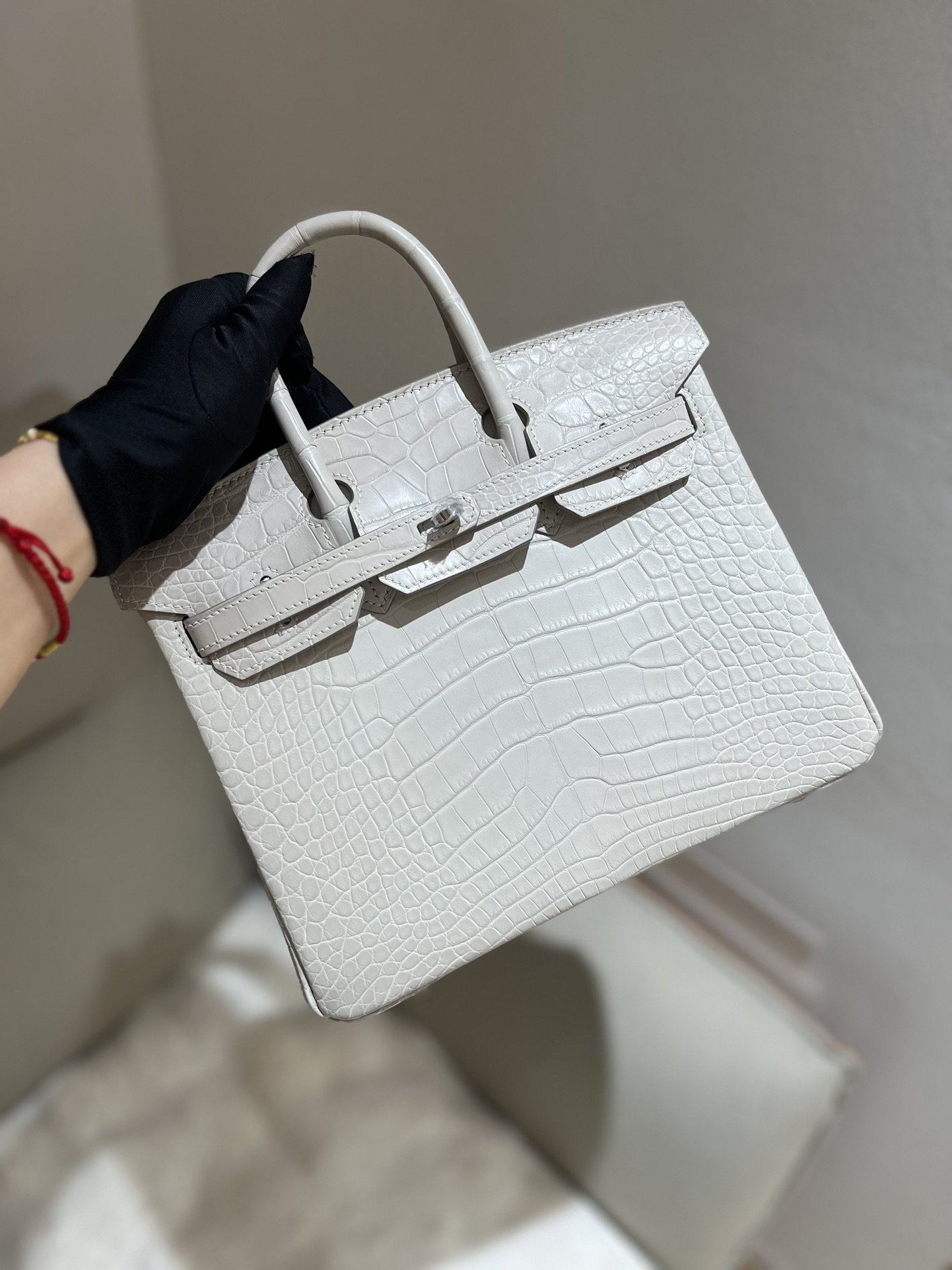11541.jpg Birkin 25 in Beton Matte Alligator - Image 1