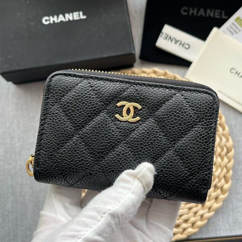 Chanel Zipper Card Holders