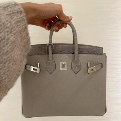 Birkin Touch 25 in Grey