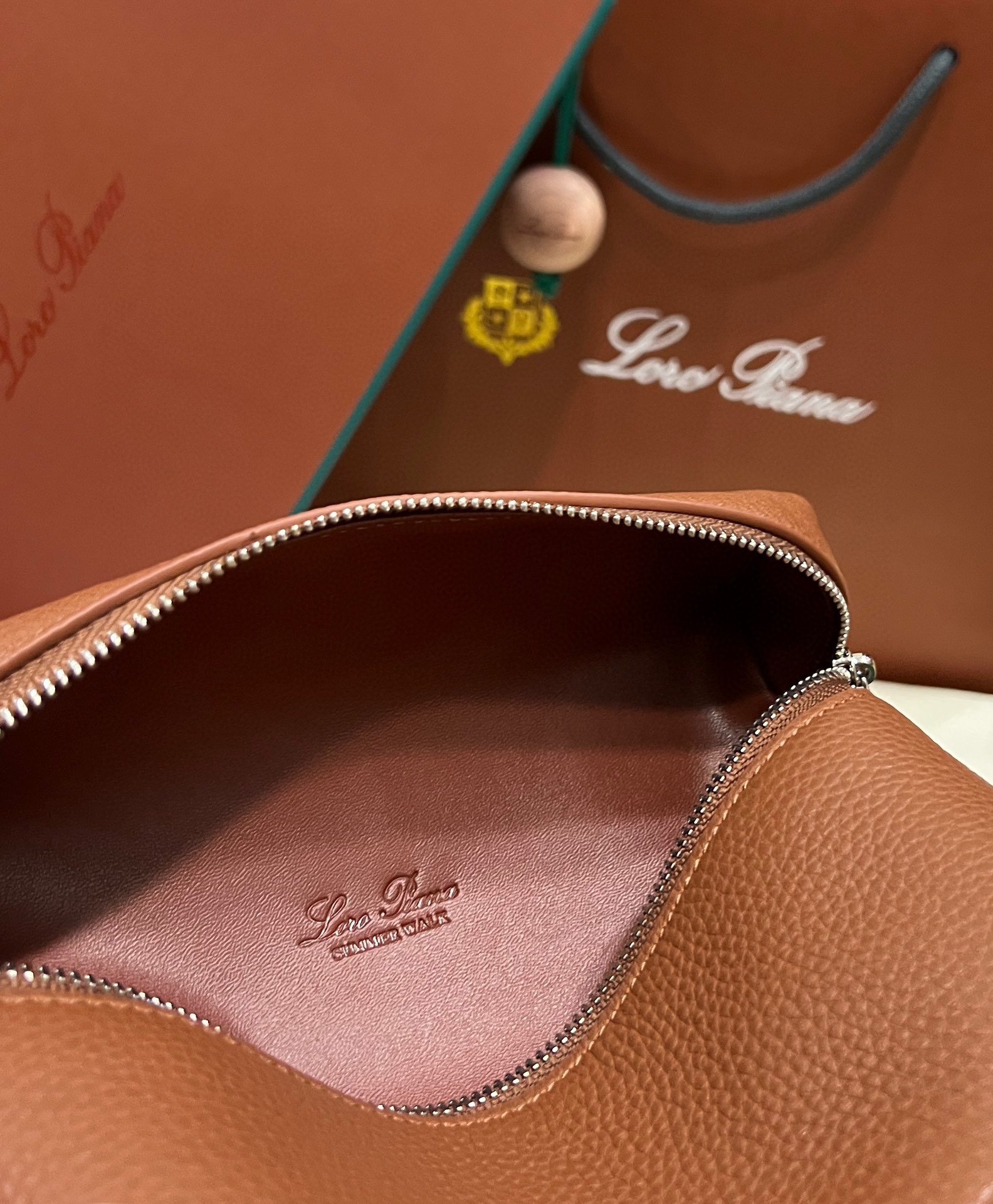 Loro Piana Neo L19 in Golden Brown Leather GHW - Image 9