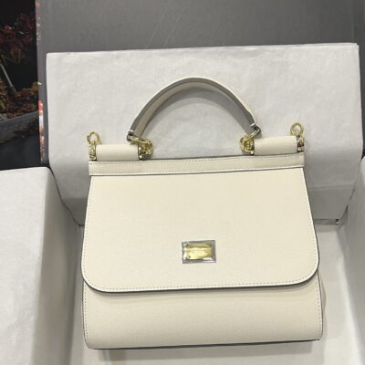 Dolce & Gabbana  Sicily Bag in Cream White