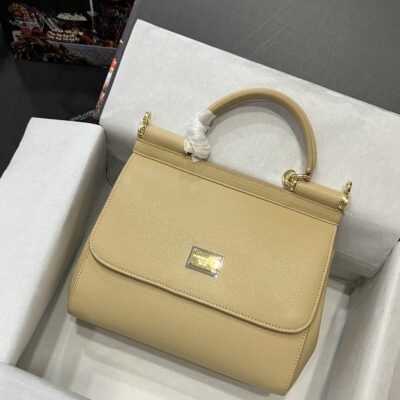 Dolce & Gabbana Sicily Bag in Beige