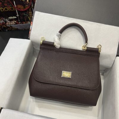 Dolce & Gabbana Sicily Bag in Dark Brown
