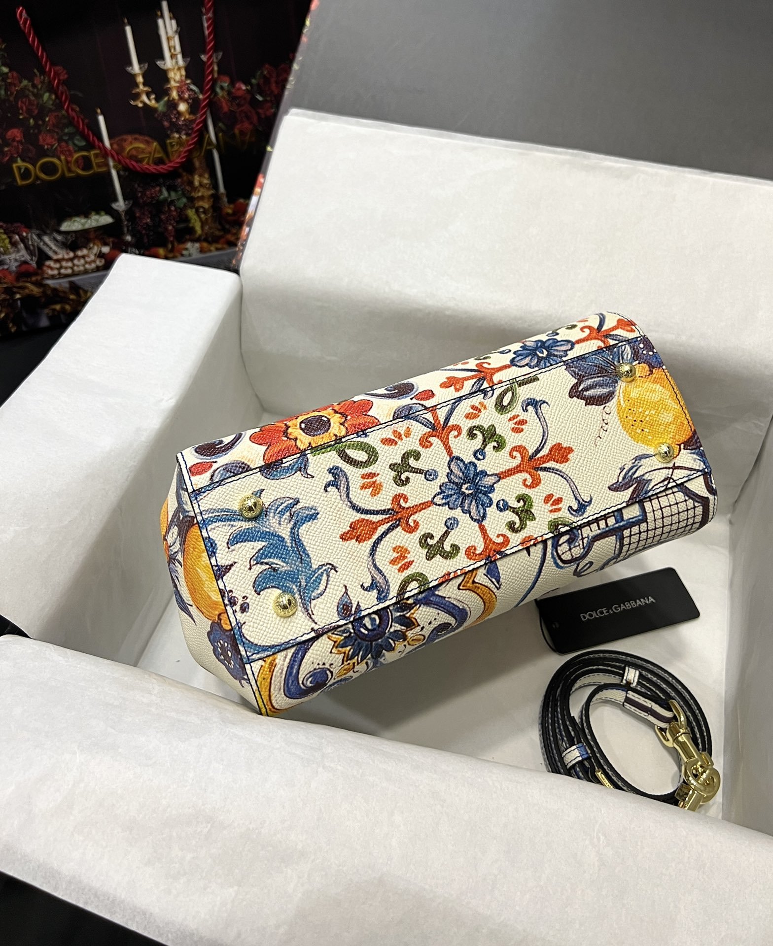 Dolce & Gabbana 25 Sicily Bag in Color Printing - Image 4